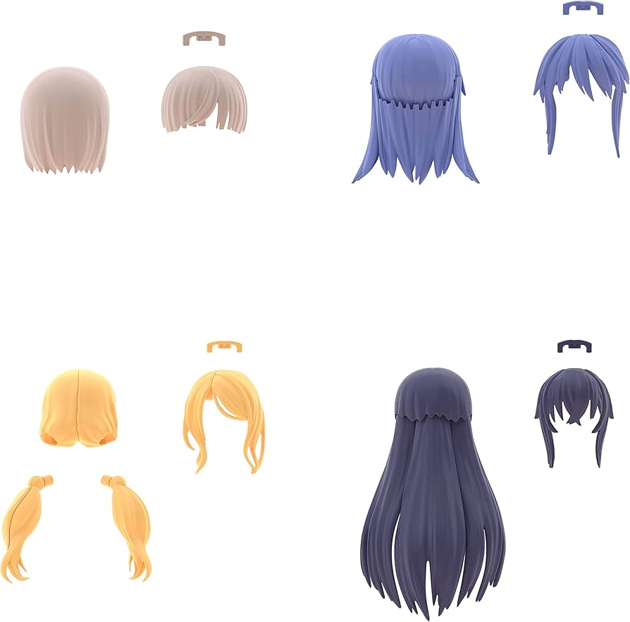 Bandai Option Hair Style Vol-8 All 4 Types 30ms