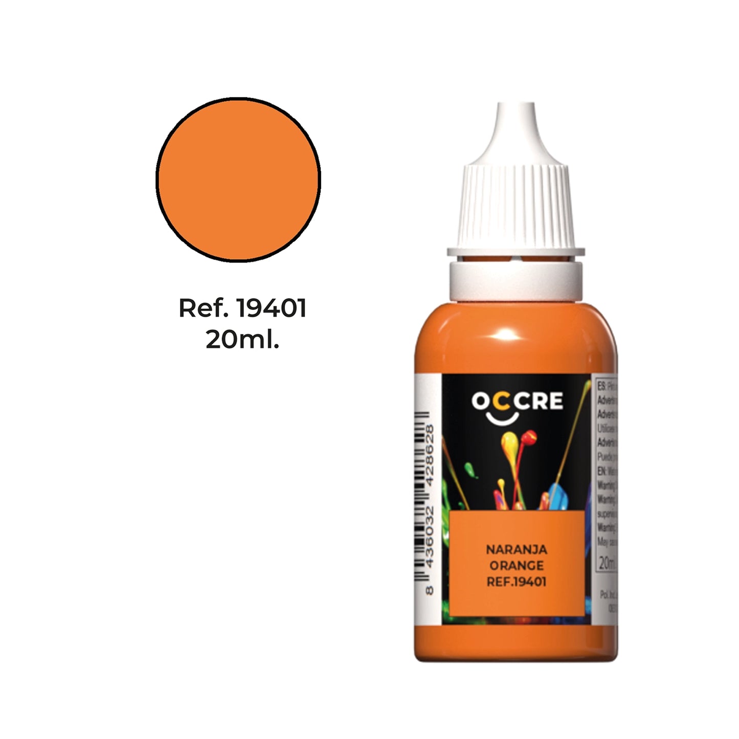 Acrylic Paint Orange 20ml