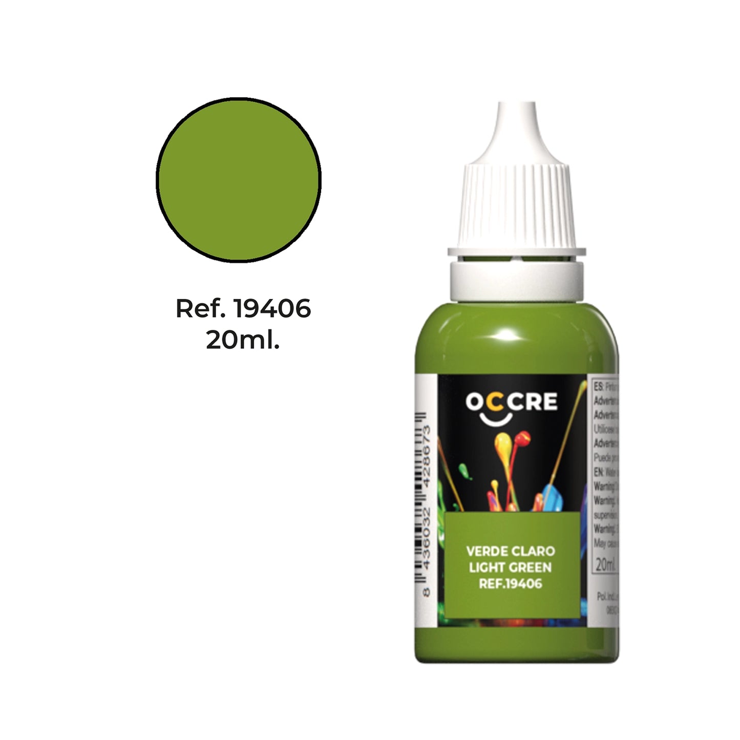 Acrylic Paint Light Green 20ml