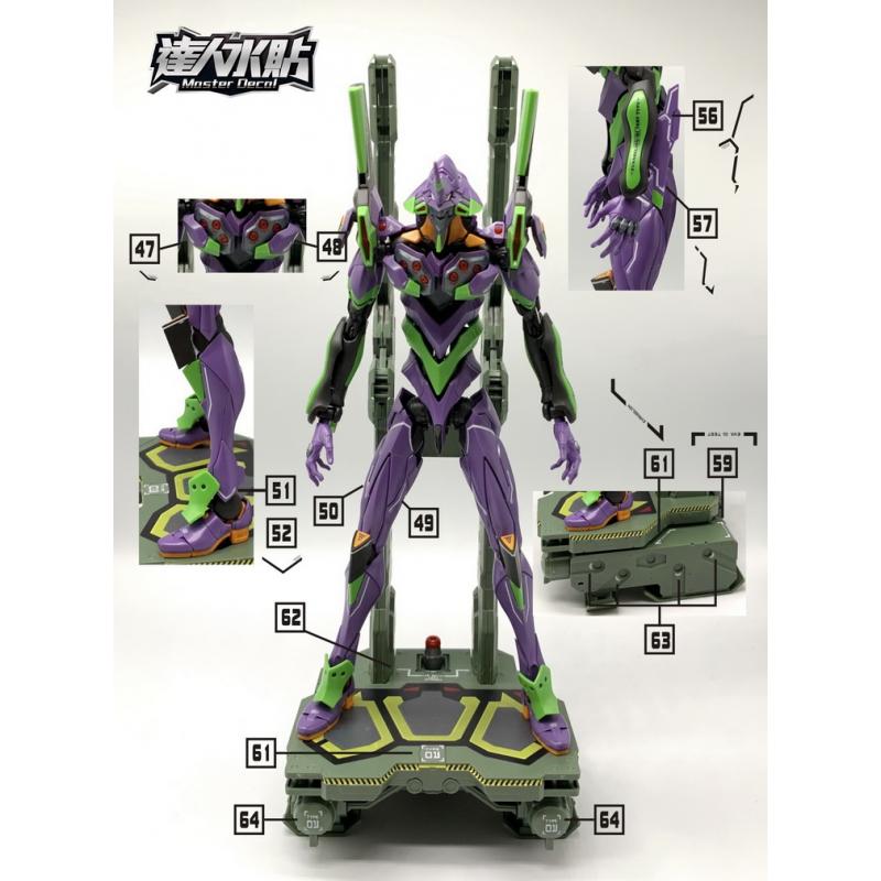 Bandai Decal 01 Evangelion RG 1p