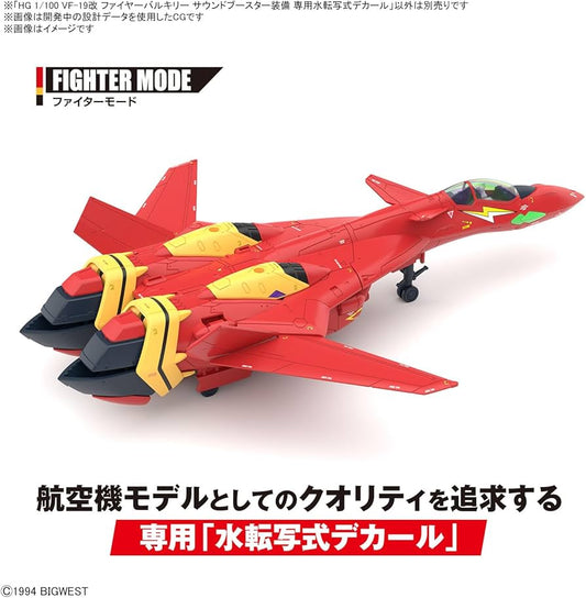 Bandai YF-19 Custom Fire Valkyrie Decals