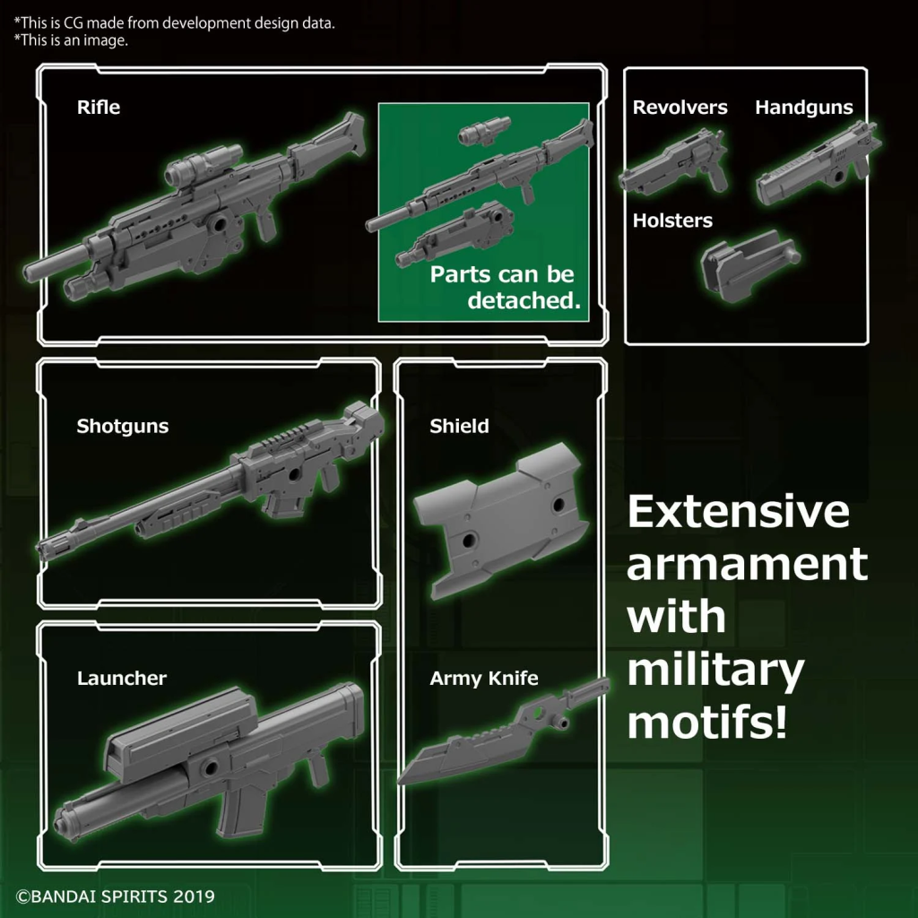 Bandai Customize Military Weapons 30mm