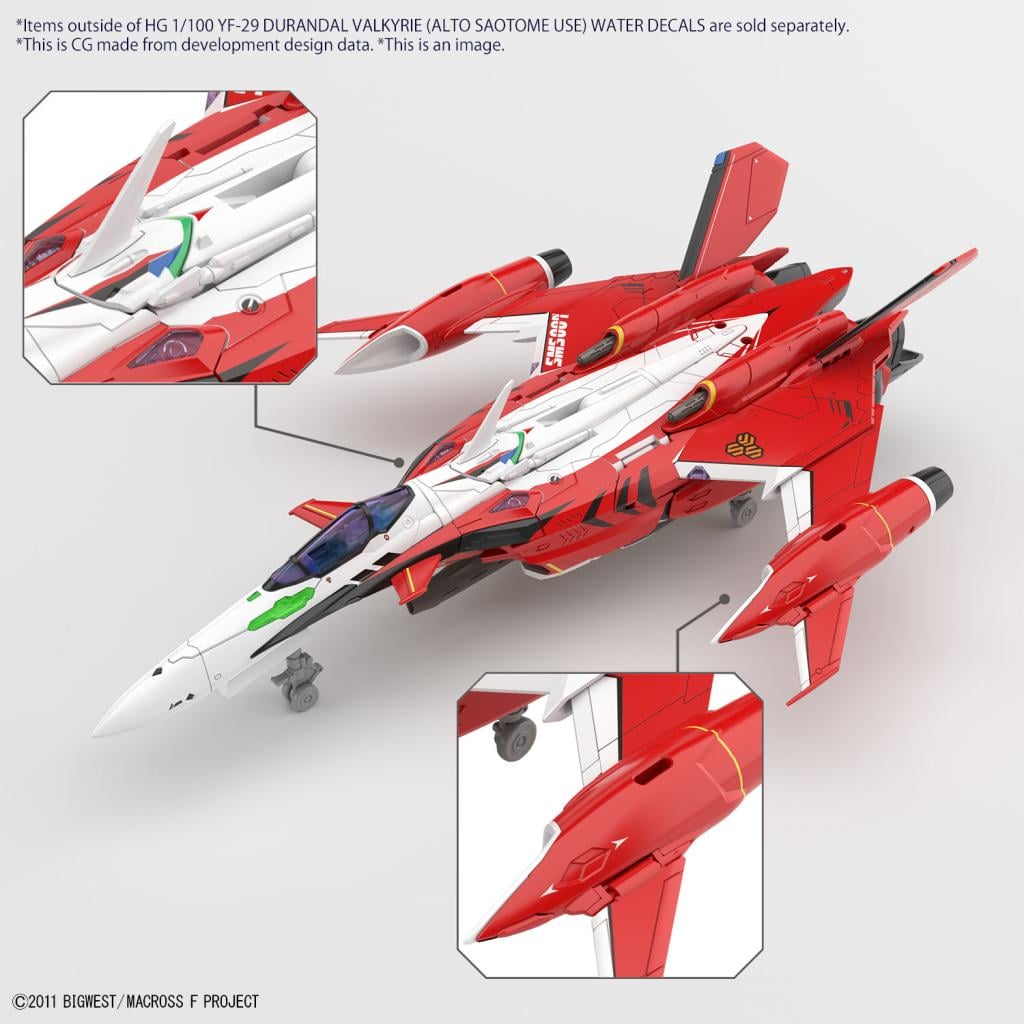 Bandai YF-29 Durandal Valkyrie Decal 1:100