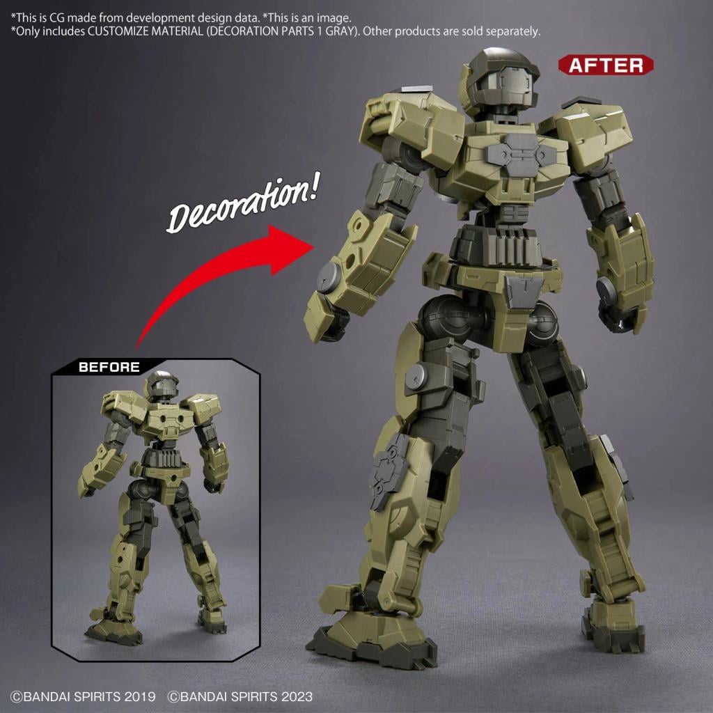 Bandai Customize Material(DecorationParts1Gray