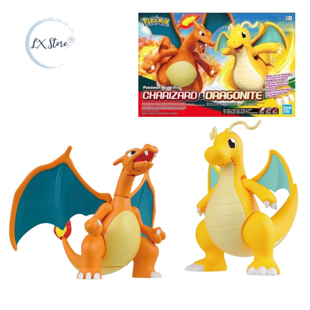 Bandai Charizard & Draginite Pokemon Model Kit