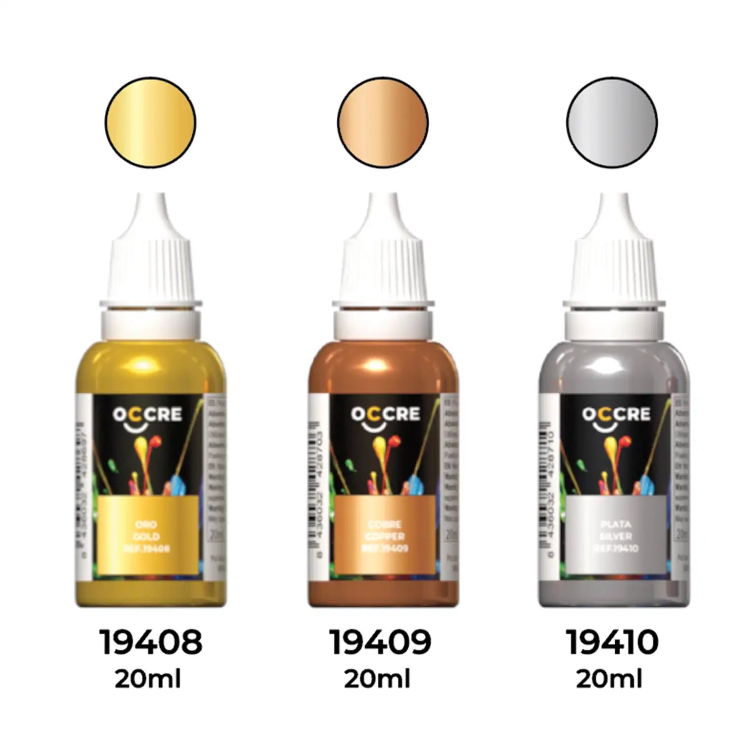 Pack metallic paints