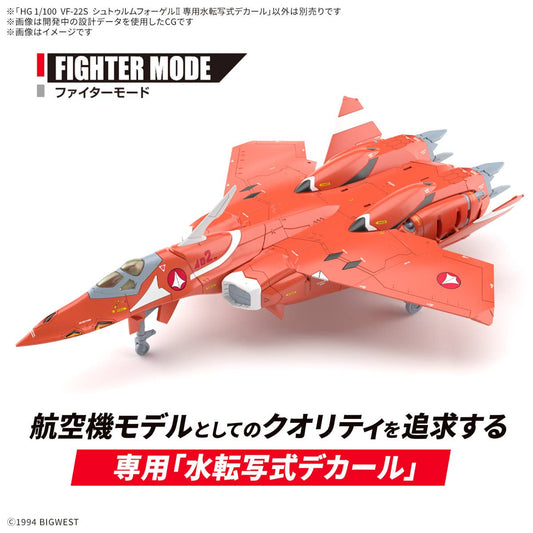 Bandai HG VF-22S Sturmvogel II Decal