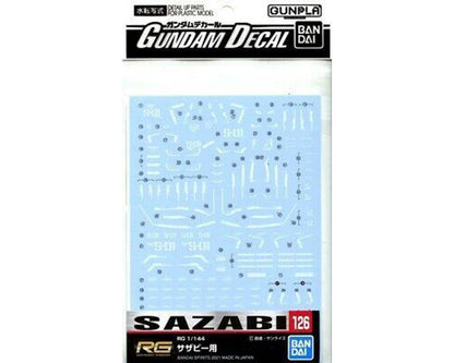 Bandai GD-126 RG Sazabi Char's Counteratt Decal