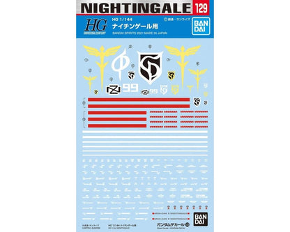 Bandai GD-129 Nightingale Char's Decal HG 1:144