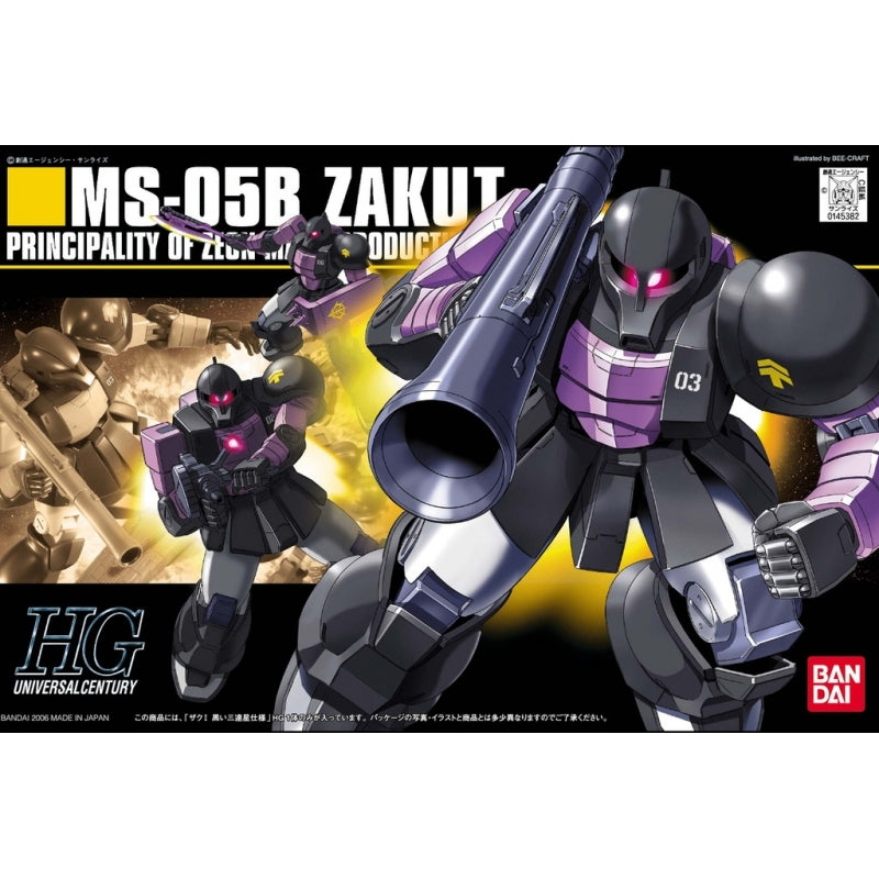 Bandai HG Zaku I Black Tri Stars HGUC