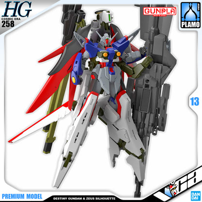 Bandai HG Destiny Gundam Spec II&Zeus Silouette