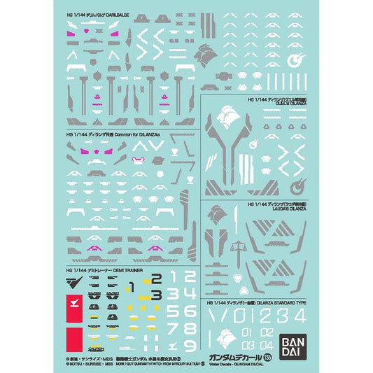 Bandai WfM GD-135 Decal Mobile Suit Gundam