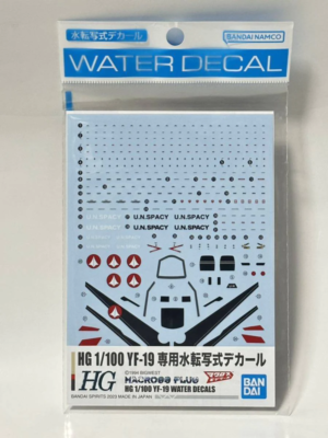 Bandai HG YF-19 Water Decal HG 1:100